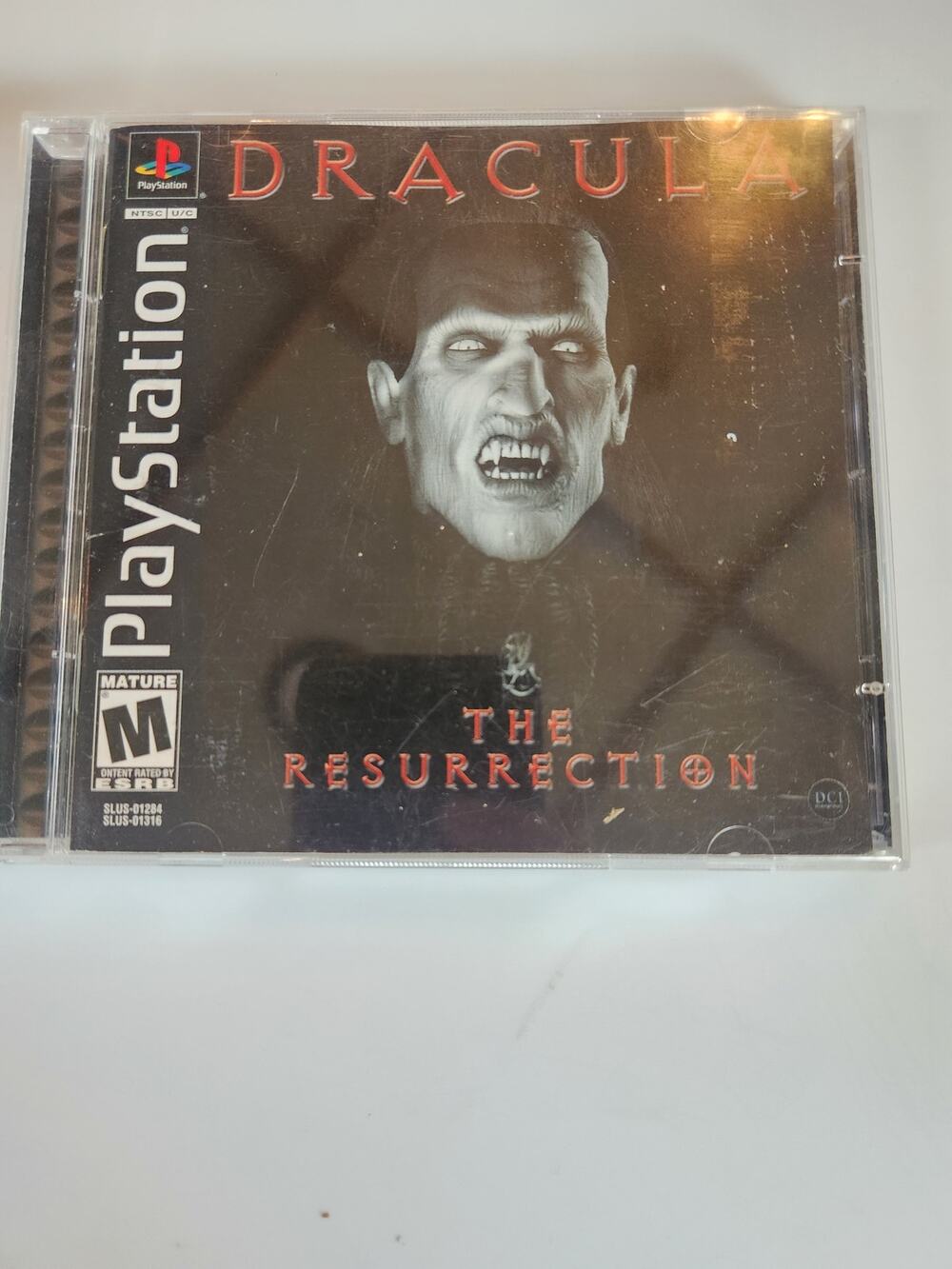 Dracula The Resurrection PS1 Video Game Horror Adventure 2 Disc Rated M Tested